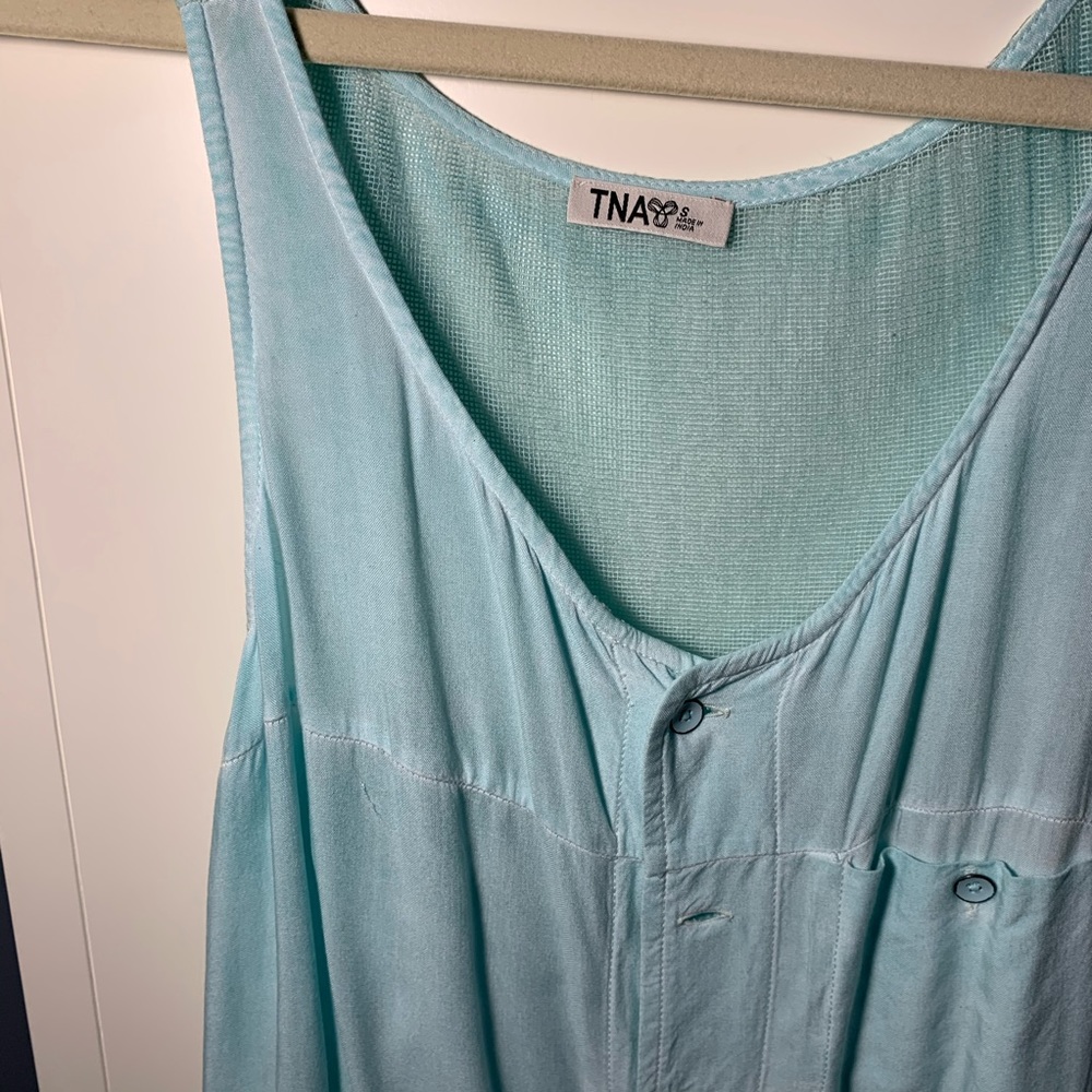 Aritzia TNA | Bright Aqua Light Romper | Size Small - Picture 5 of 10